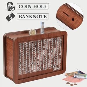 Дрвена касичка за заштеда со бројач