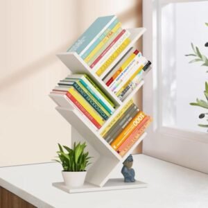 Полица за книги Tree - бела